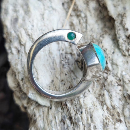 Anello con pietra in argento 925 - DIGHA