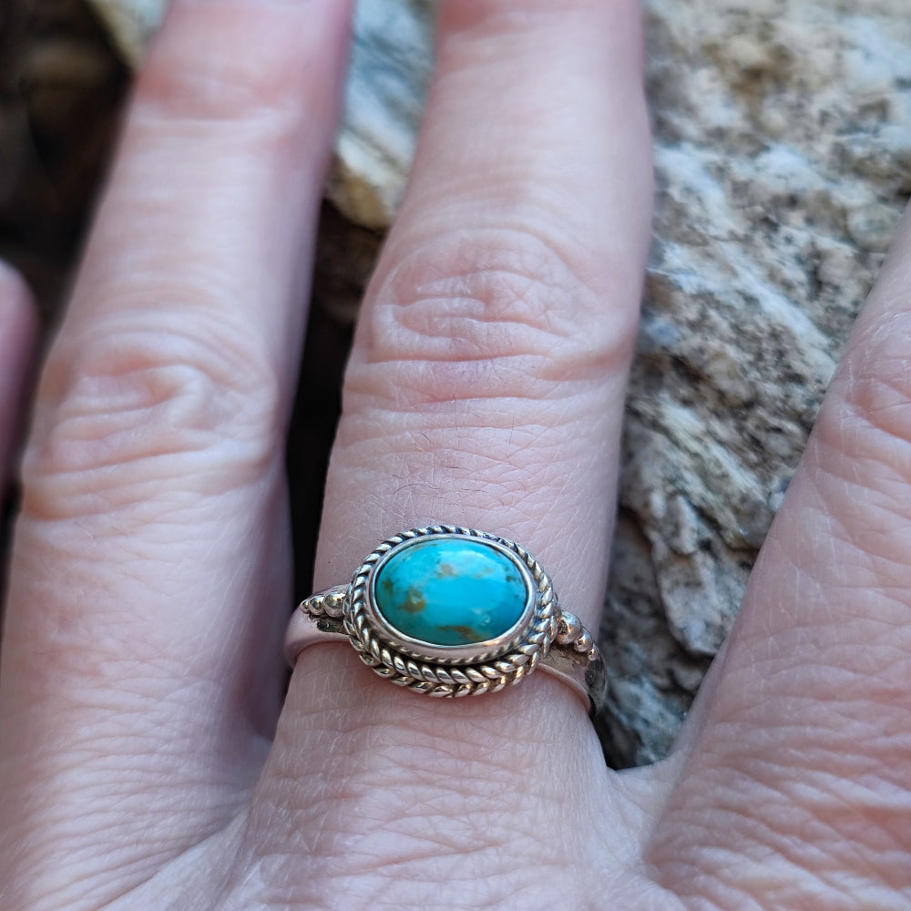 Anello in argento 925 con pietra - GIRIRAJ