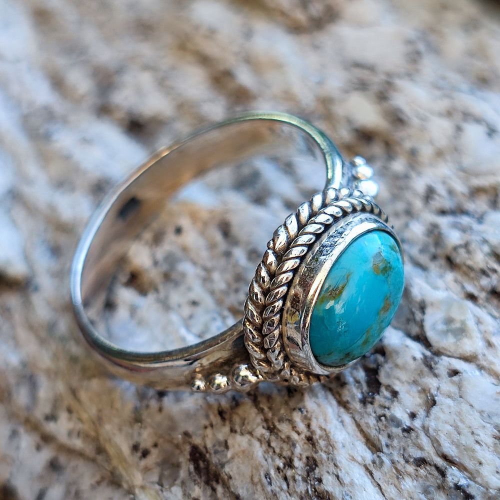 Anello in argento 925 con pietra - GIRIRAJ