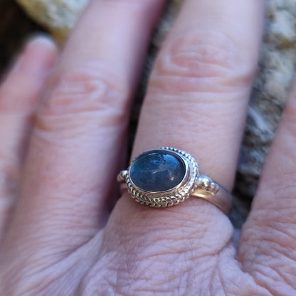 Anello in argento 925 con pietra - GIRIRAJ