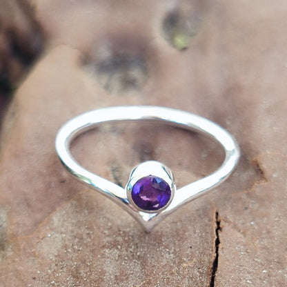 Anello etnico in argento 925 con pietra - GWALIOR