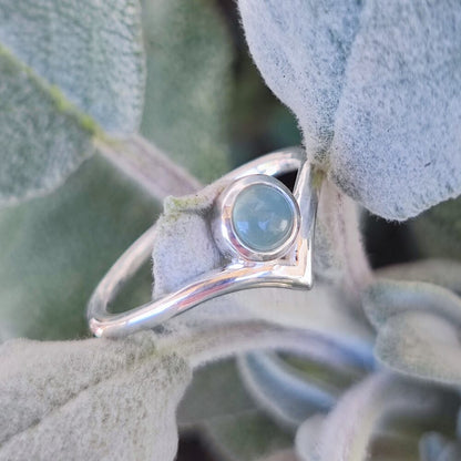 Anello etnico in argento 925 con pietra - GWALIOR
