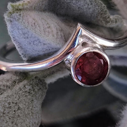 Anello etnico in argento 925 con pietra - GWALIOR