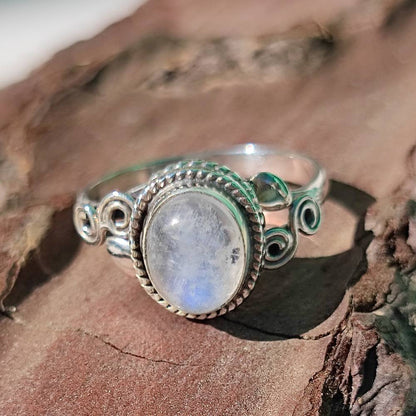 Anello con pietra in argento 925 - HALSERA