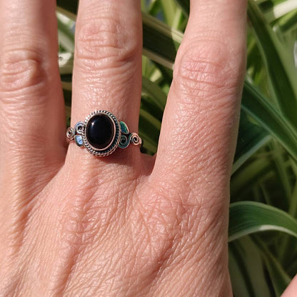 Anello con pietra in argento 925 - HALSERA