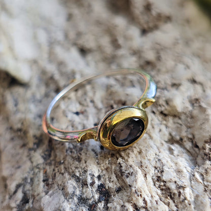 Anello artigianale con pietra in argento 925 - ISAGARH