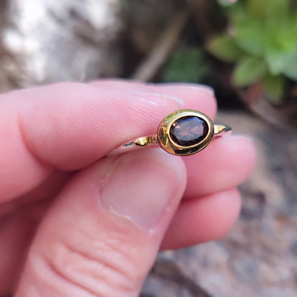 Anello artigianale con pietra in argento 925 - ISAGARH