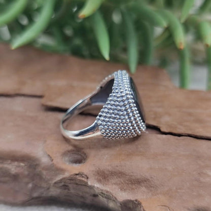ANELLO etnico in argento 925 con pietra - KAKRAJIT