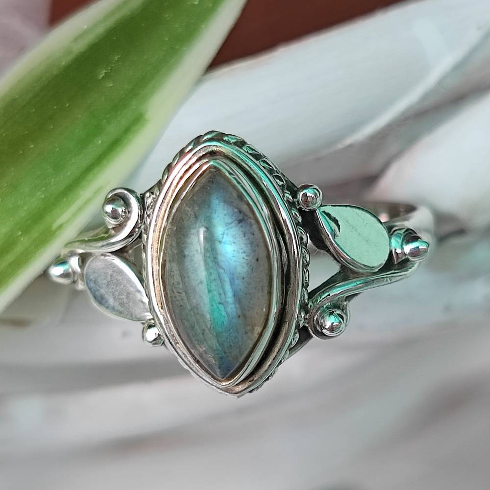 Anello in argento 925 con pietra - KHURA