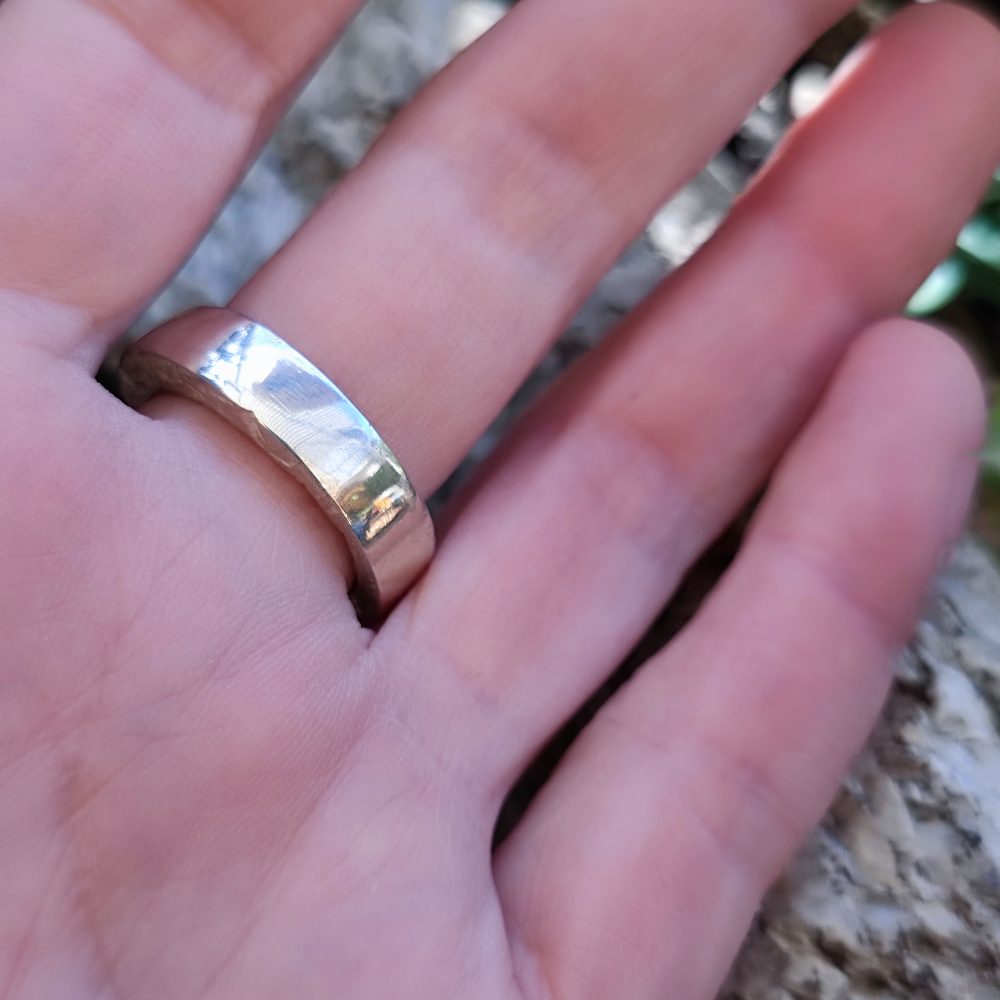 Anello artigianale con pietra in argento 925 - KINJIRMA