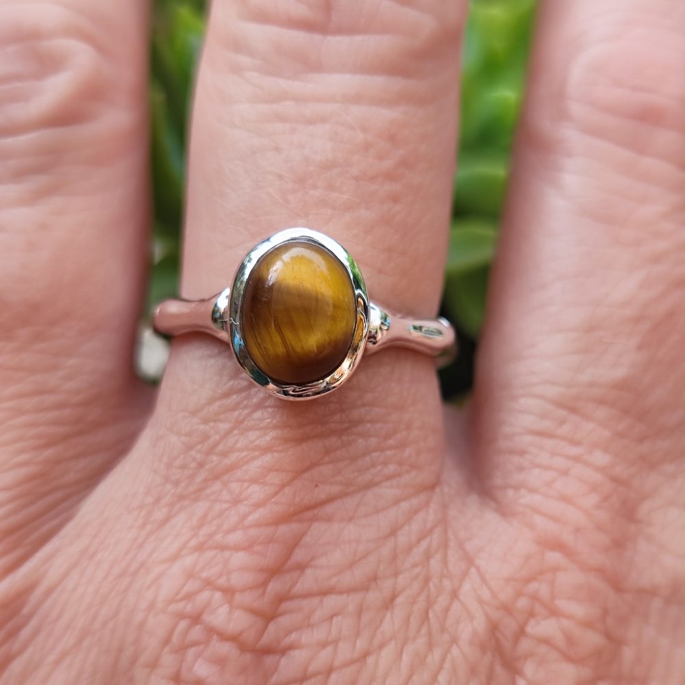 Anello in argento 925 con pietra - MUCHU