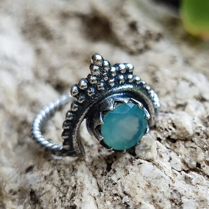 Anello con pietra in argento 925 - NIMI