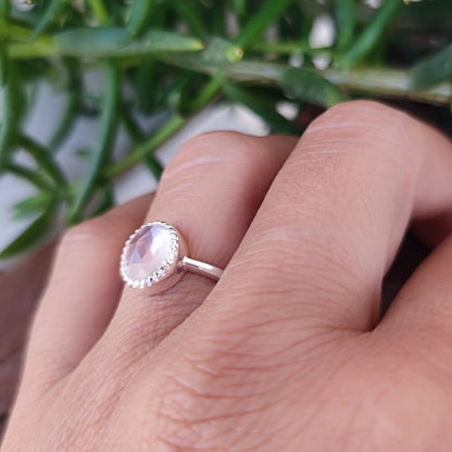 Anello con pietra in argento 925 - NORA