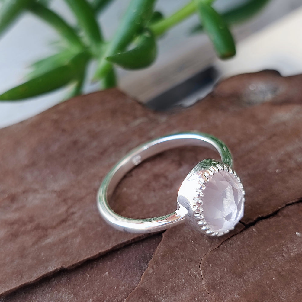 Anello con pietra in argento 925 - NORA