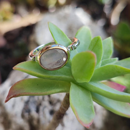 Anello artigianale con pietra in argento 925 - PADVA