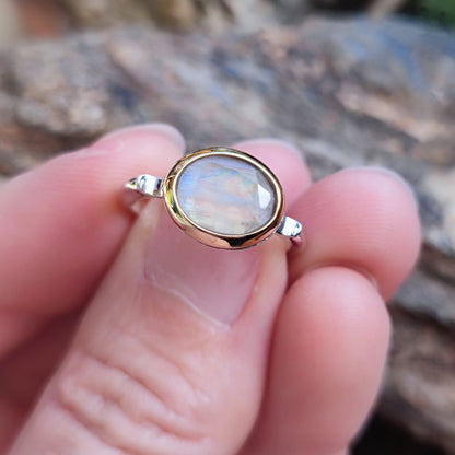 Anello artigianale con pietra in argento 925 - PADVA