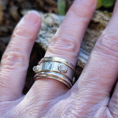 ANELLO antistress a fascia in argento 925 - PAGARA