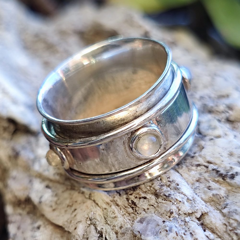 ANELLO antistress a fascia in argento 925 - PAGARA