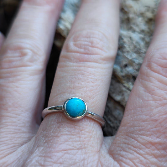 Anello etnico con pietra in argento 925 - PATHKAN