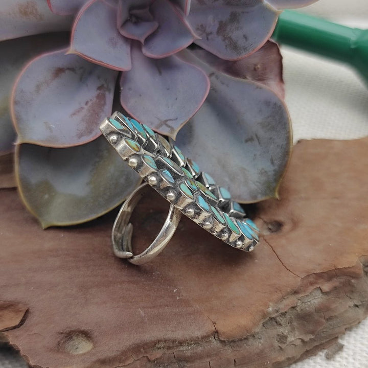 Anello etnico in argento 925 con pietre - SABAI