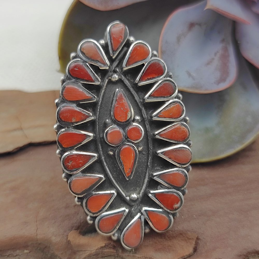 Anello etnico in argento 925 con pietre - SABAI