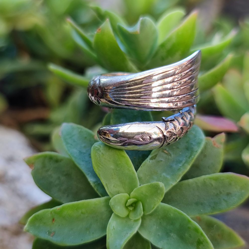 Anello in argento 925 con pesce - SELHEA