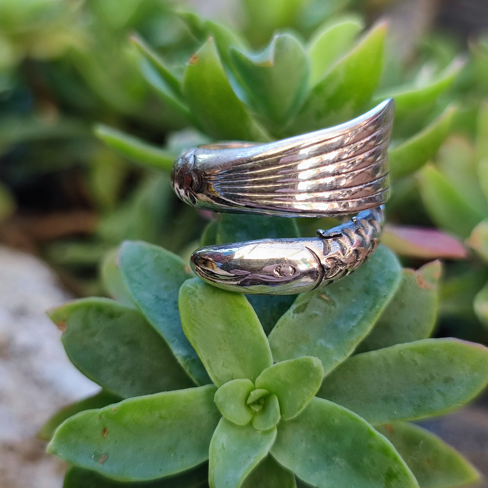 Anello in argento 925 con pesce - SELHEA