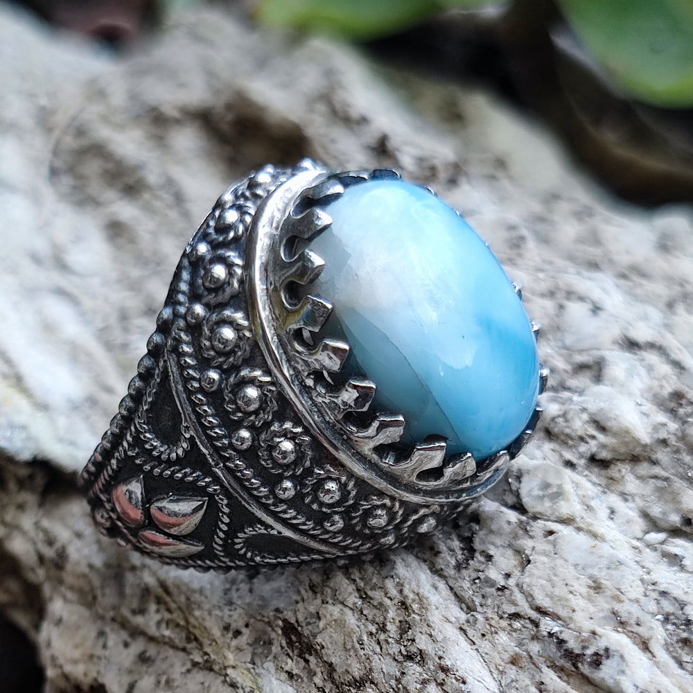 Anello Anti Stress Regolabile In Argento 925 | Con Pietra Di Nascita Rosa A Forma Di Cuore, Regalo Anti-ansia Donna