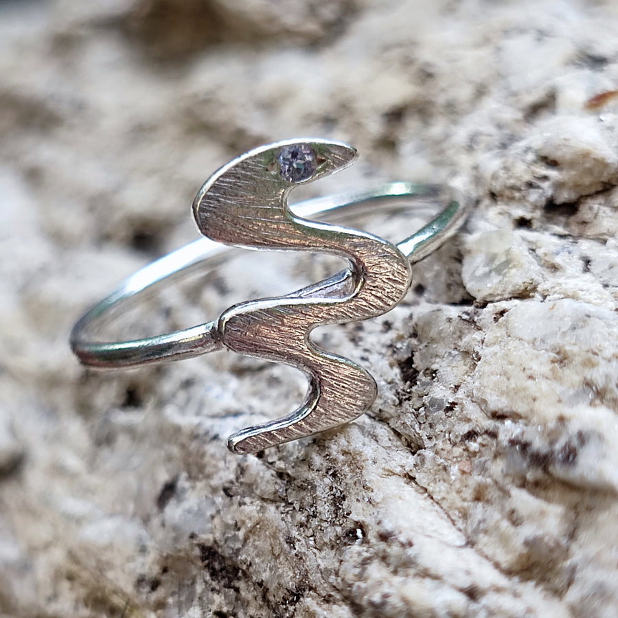 Anello in argento 925 serpenti - BANKAWADI