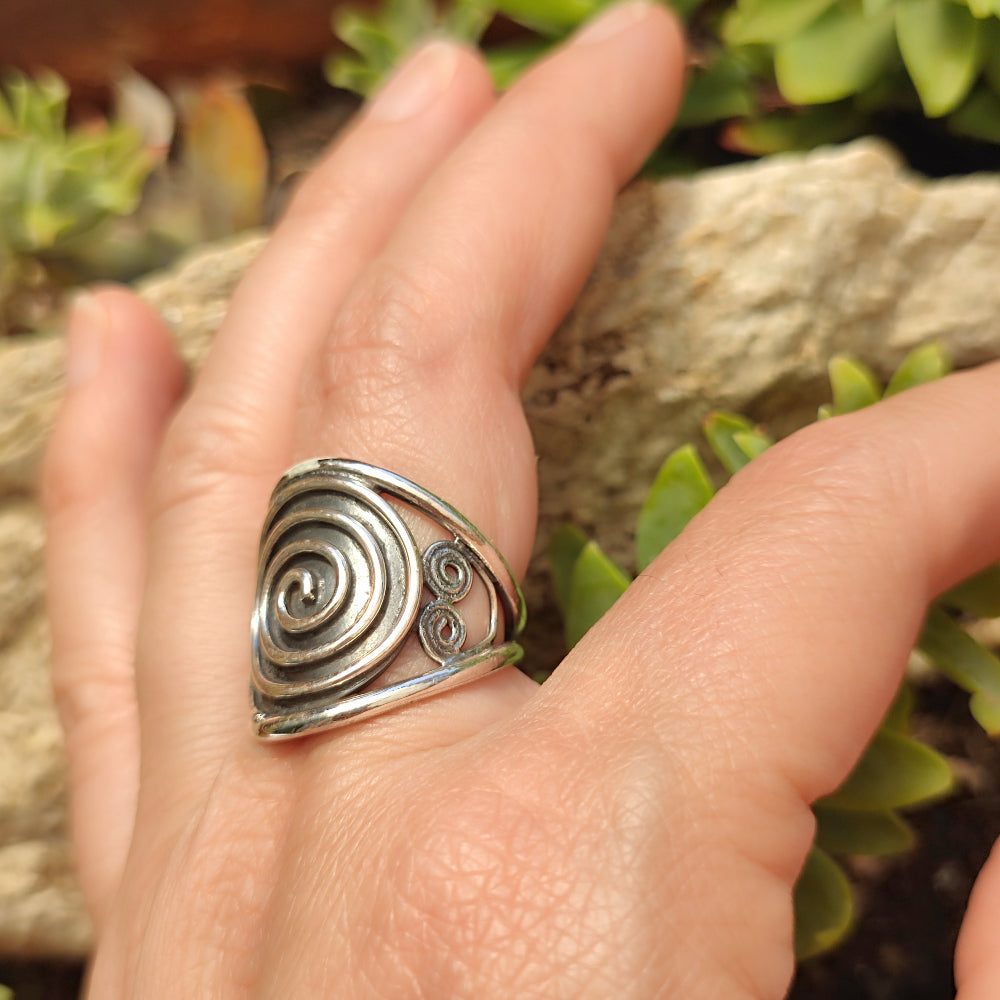 Anello in argento 925 con spirale - KOHIM