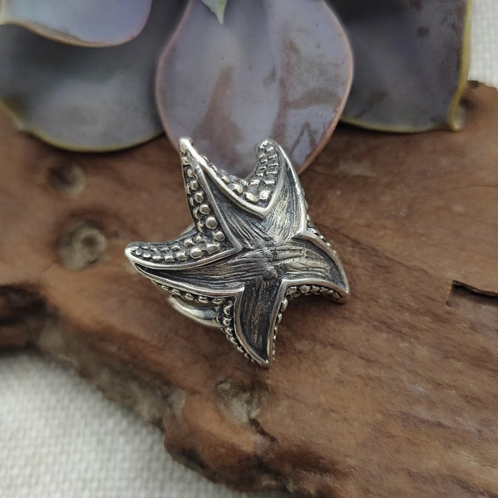 Anello con stella marina in argento 925 - SETAREH