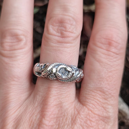 Anello etnico alta in argento 925 - BHADRIYA