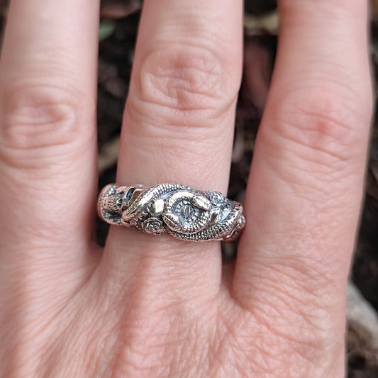 Anello etnico alta in argento 925 - BHADRIYA