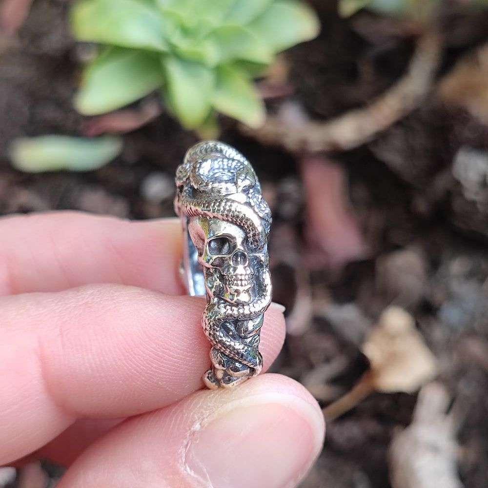 Anello etnico alta in argento 925 - BHADRIYA