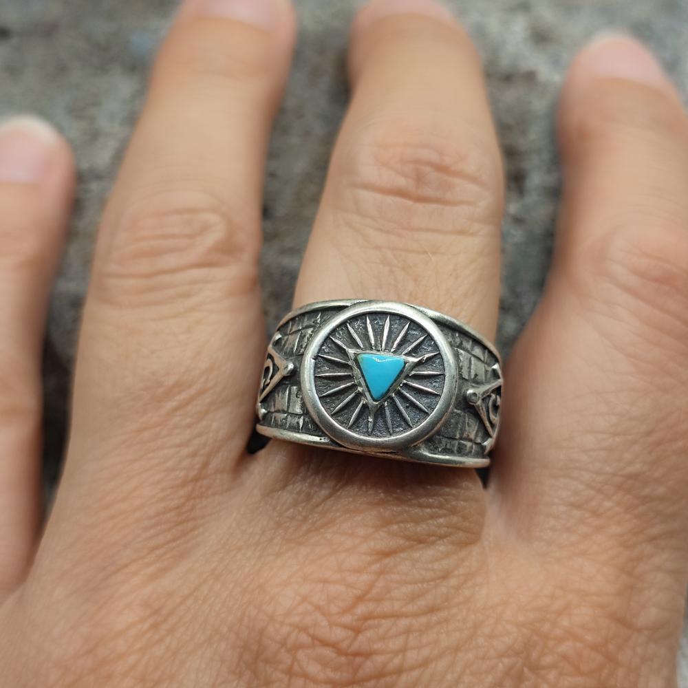 Anello in argento 925 con turchese - KANIRA