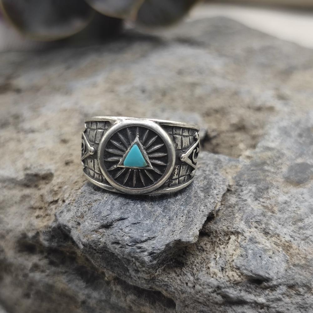 Anello in argento 925 con turchese - KANIRA
