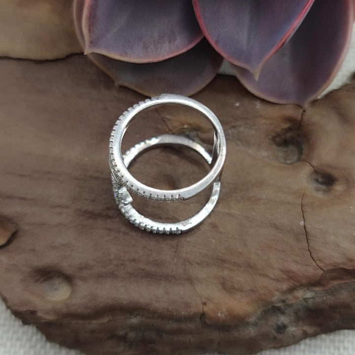 Anello in argento 925 con zirconi - TARA