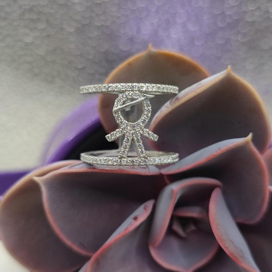 Anello in argento 925 con zirconi - TARA