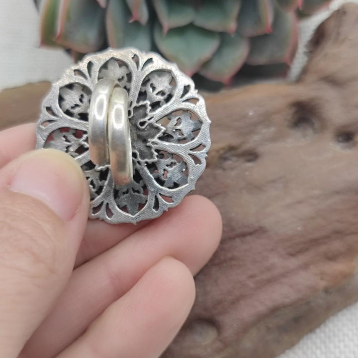 Anello in argento antico con mucca - JAMMALA