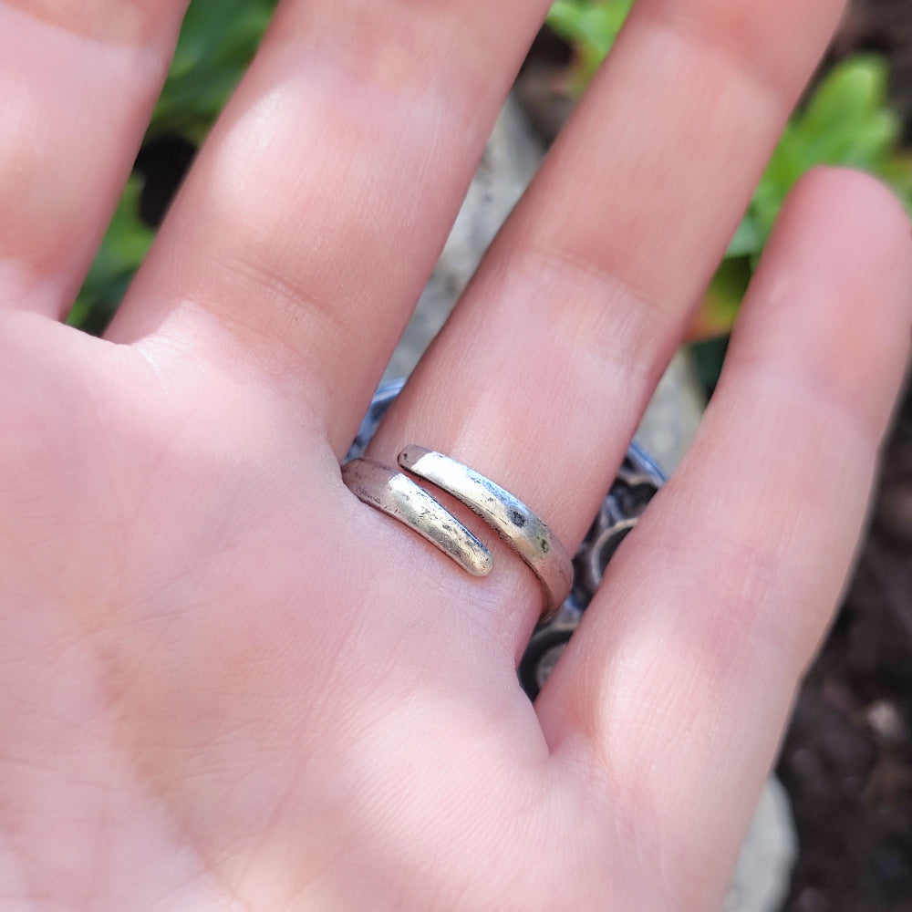 Anello in argento antico con Ganesh - MAJHGAWA