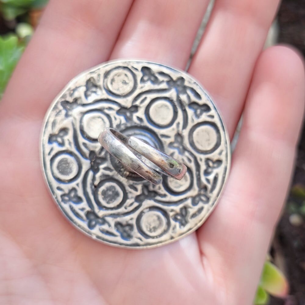 Anello in argento antico con Ganesh - MAJHGAWA