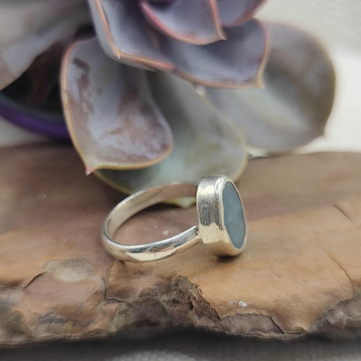 Anello artigianale in argento 925 con pietra - GUNTUR