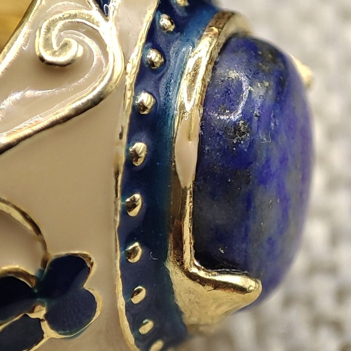 Anello in argento 925 dorato con pietra - SONUA