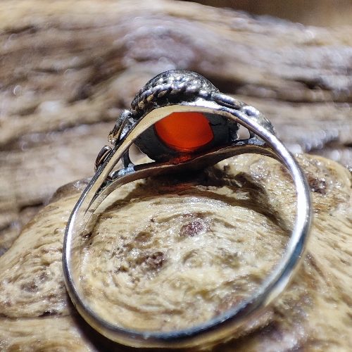 Anello con pietra in argento 925 - NARAN