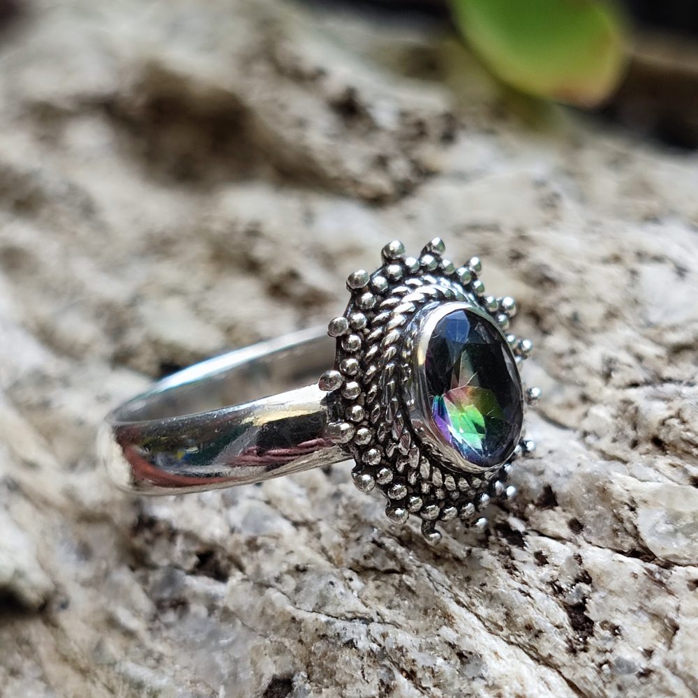 Anello con pietra in argento 925 - RINYA