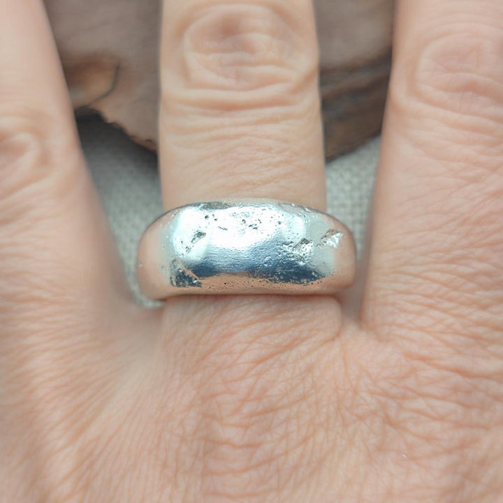 Anello artigianale pezzo unico in argento 925 - KAMAREDDY