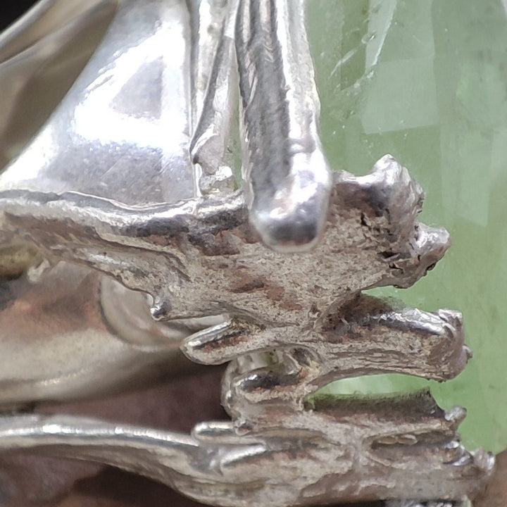 Anello artigianale in argento 925 acquamarina - SINGARA