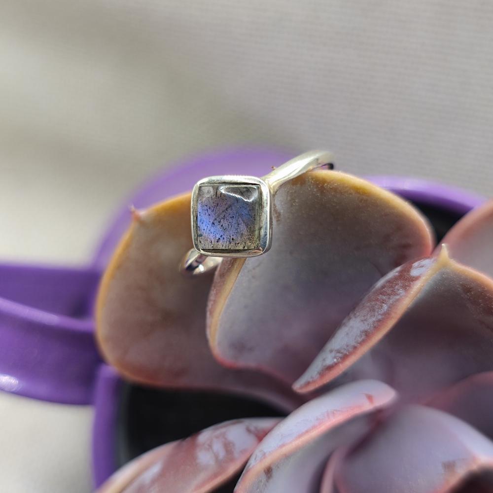 Anello artigianale in argento 925 con pietra - JAGTIAL