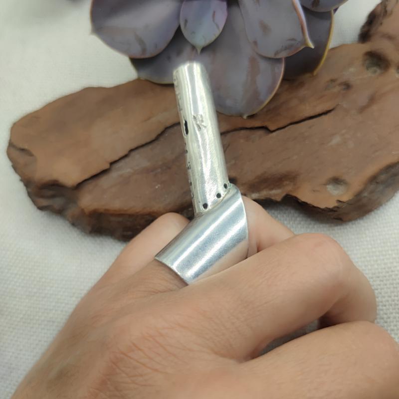 Anello artigianale pezzo unico in argento 925 - OPENMIND