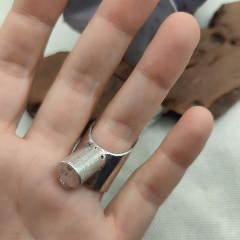 Anello artigianale pezzo unico in argento 925 - OPENMIND